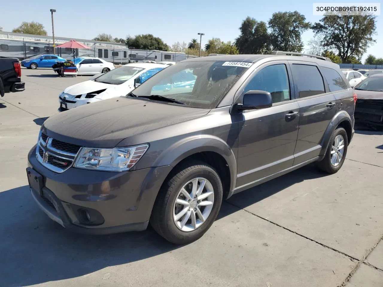 2014 Dodge Journey Sxt VIN: 3C4PDCBG9ET192415 Lot: 73587454