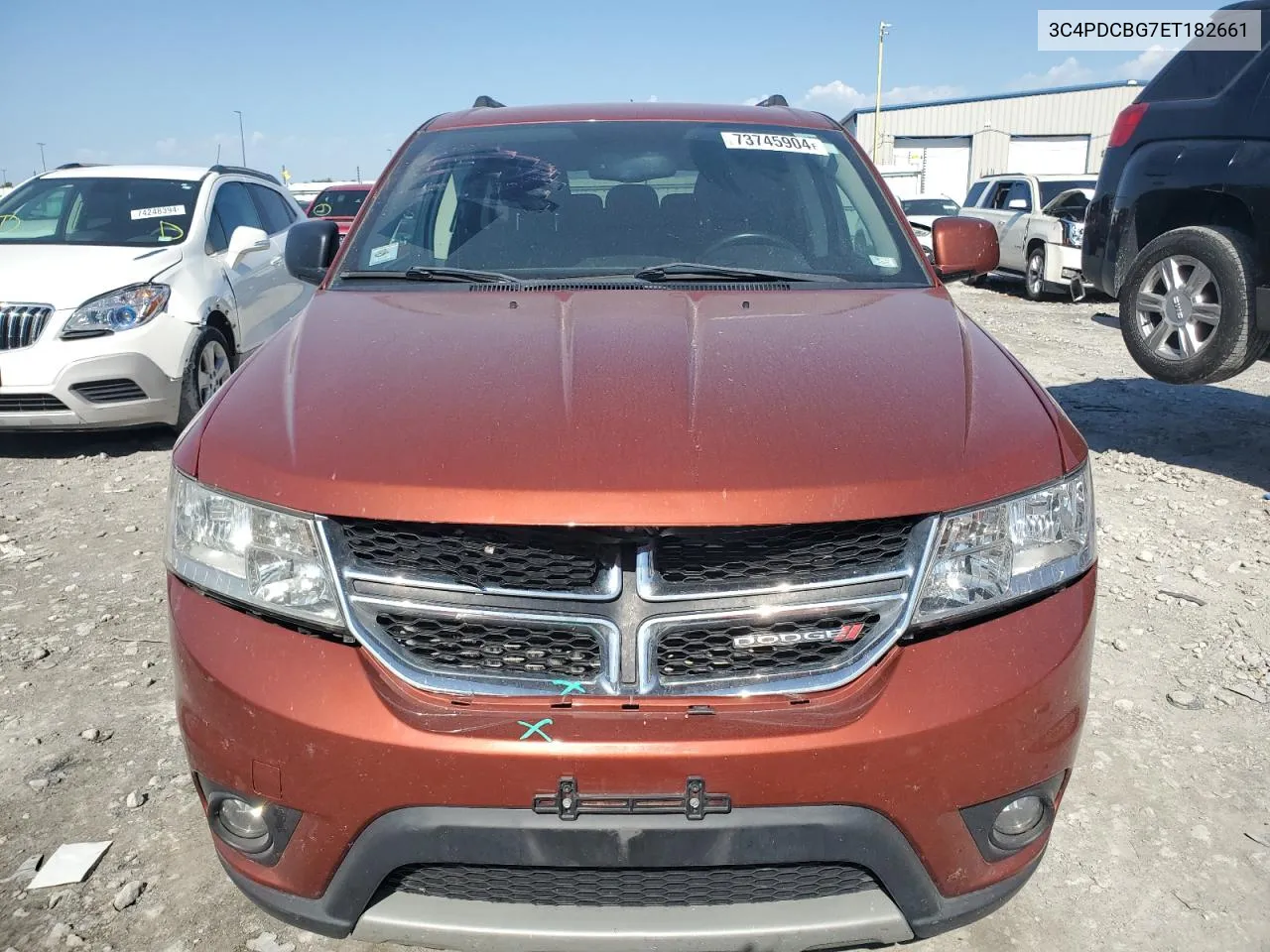 2014 Dodge Journey Sxt VIN: 3C4PDCBG7ET182661 Lot: 73745904