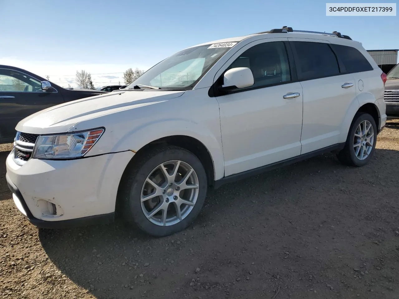 2014 Dodge Journey R/T VIN: 3C4PDDFGXET217399 Lot: 74264034