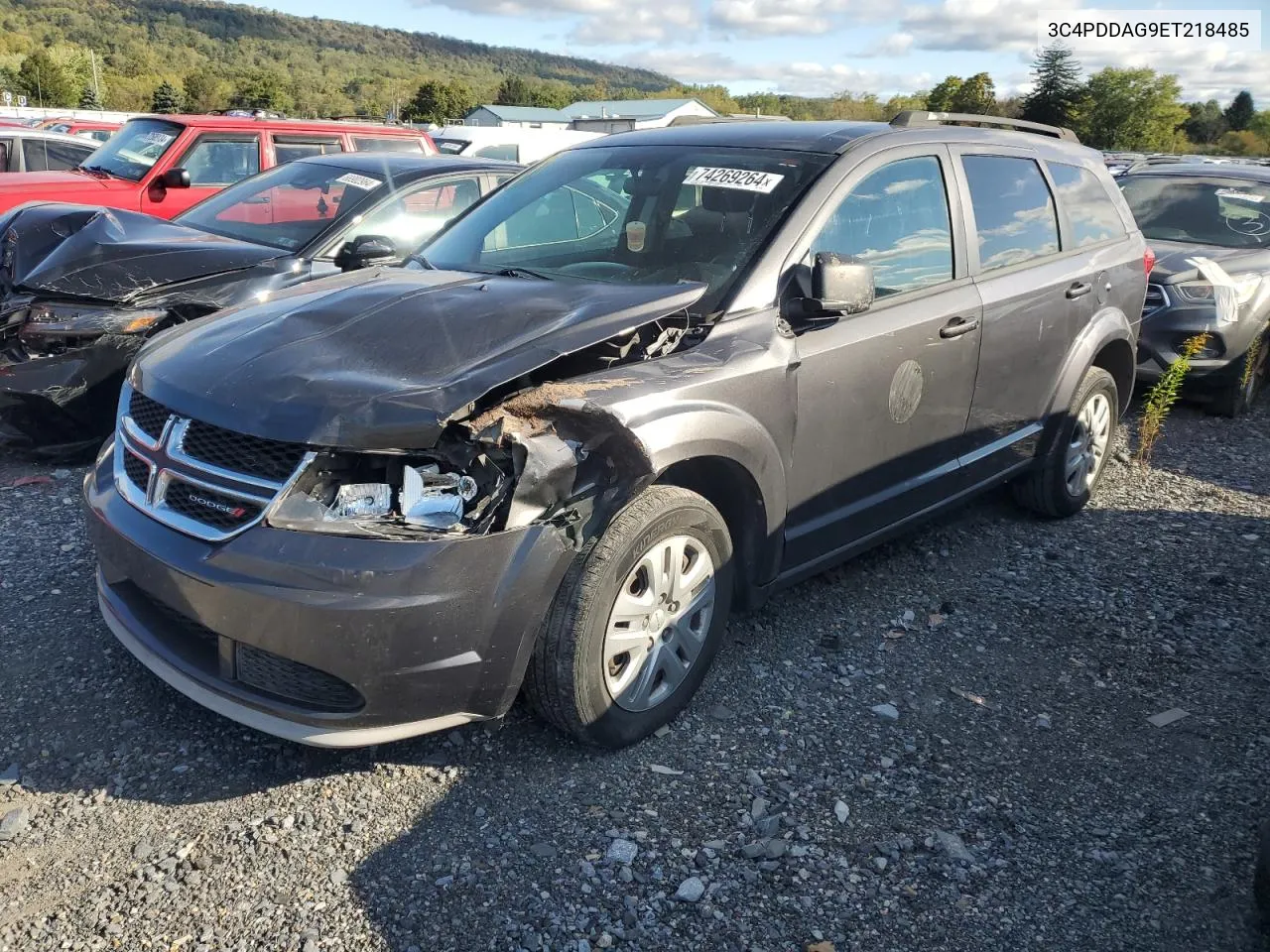 2014 Dodge Journey Se VIN: 3C4PDDAG9ET218485 Lot: 74269264