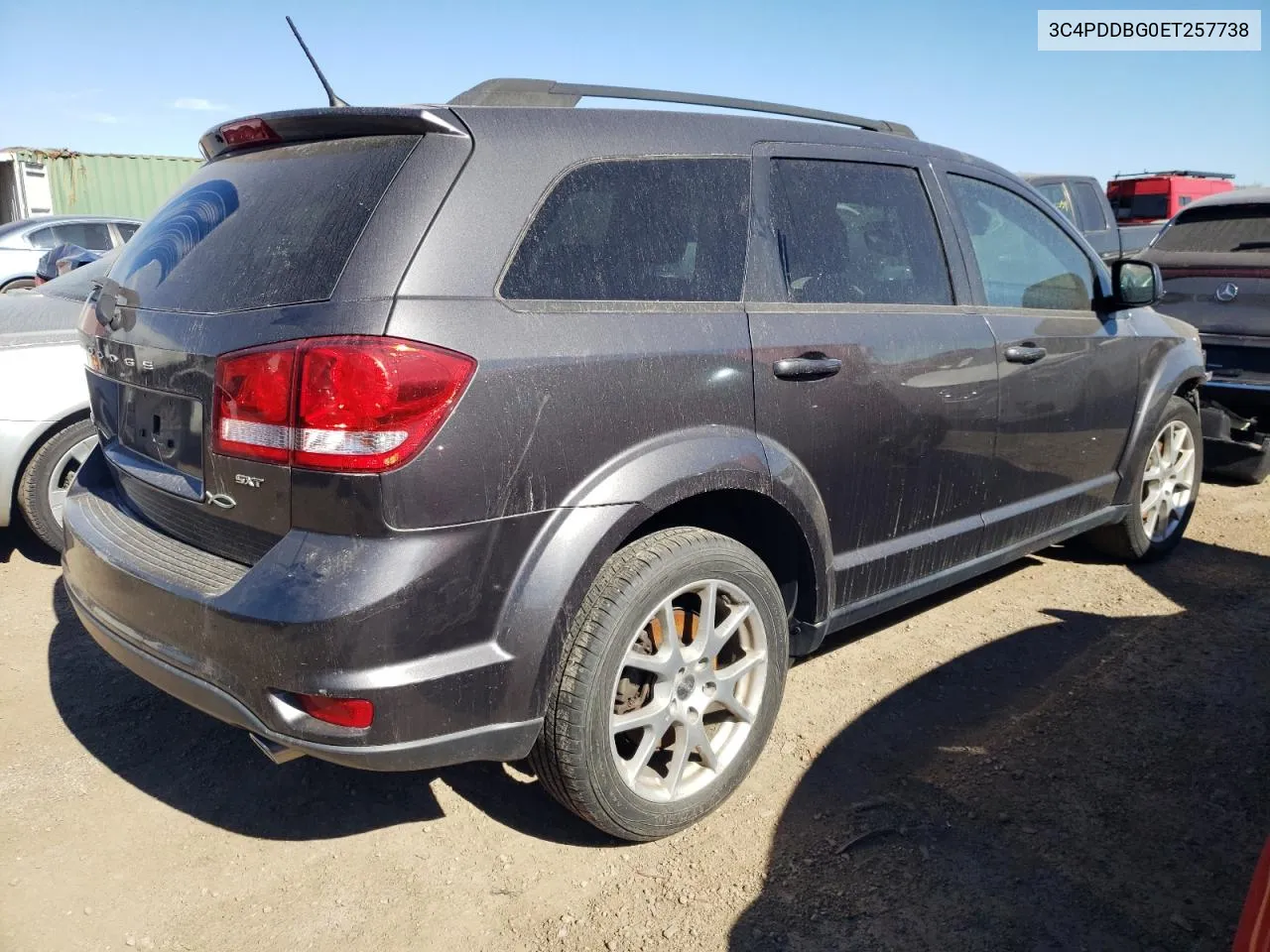 2014 Dodge Journey Sxt VIN: 3C4PDDBG0ET257738 Lot: 74309974