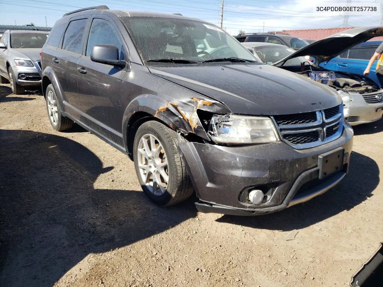 2014 Dodge Journey Sxt VIN: 3C4PDDBG0ET257738 Lot: 74309974