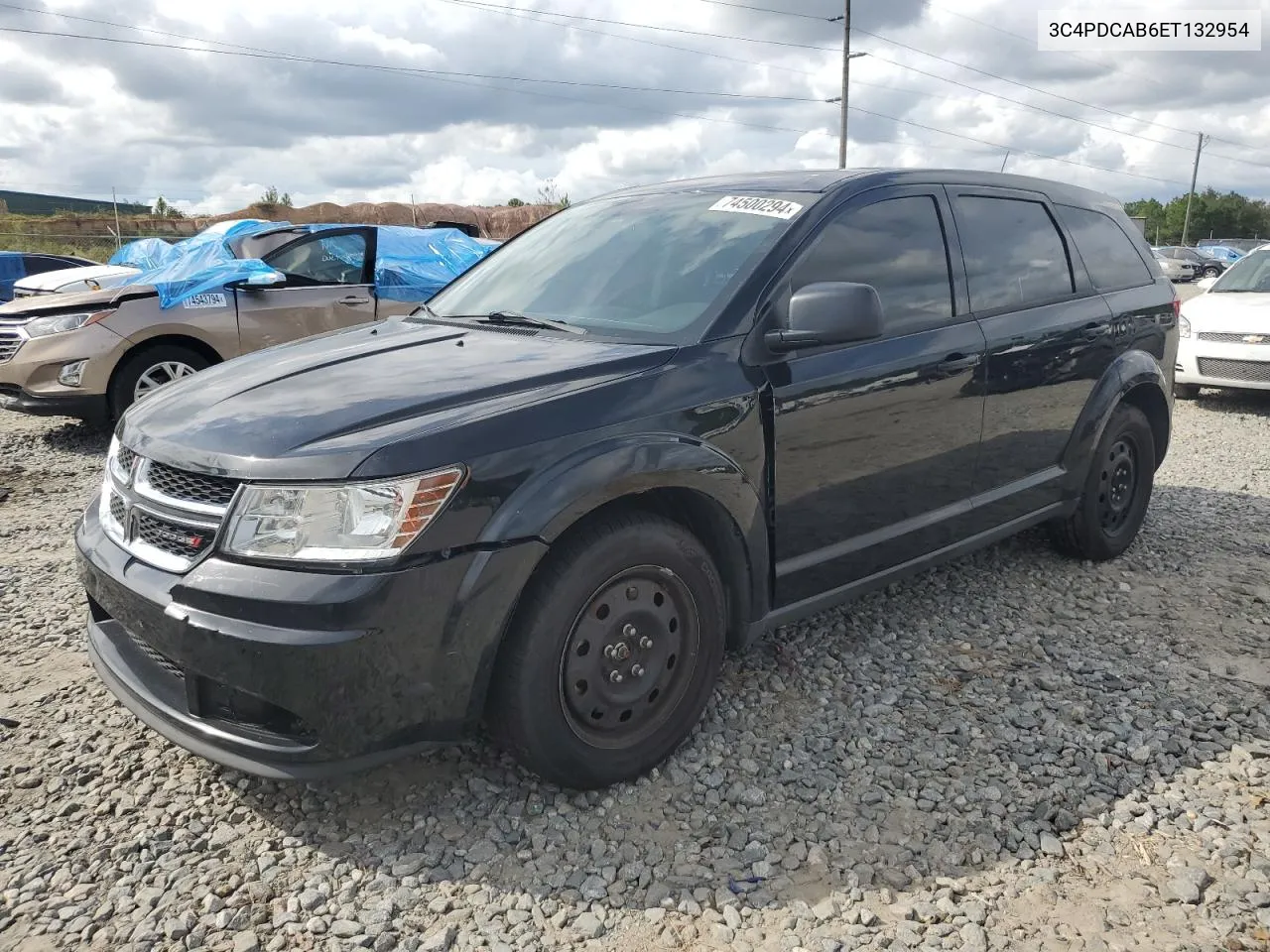 2014 Dodge Journey Se VIN: 3C4PDCAB6ET132954 Lot: 74500294