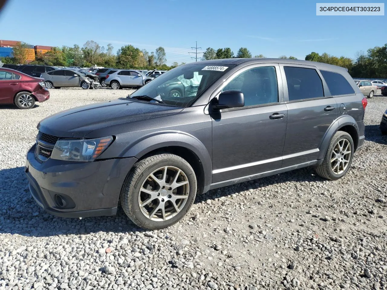 2014 Dodge Journey R/T VIN: 3C4PDCEG4ET303223 Lot: 74888574