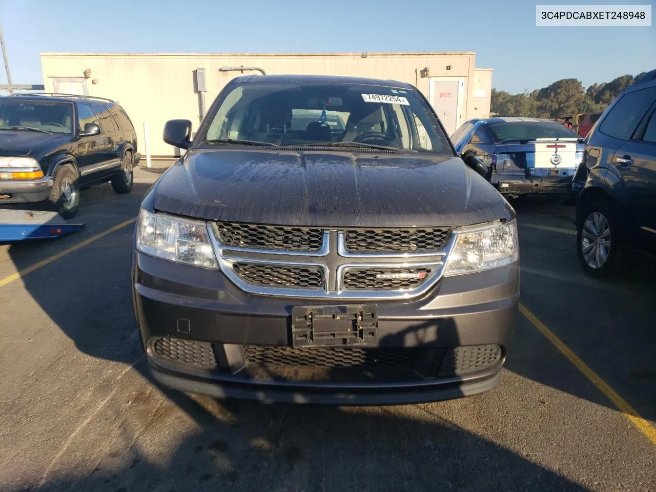 2014 Dodge Journey Se VIN: 3C4PDCABXET248948 Lot: 74972254