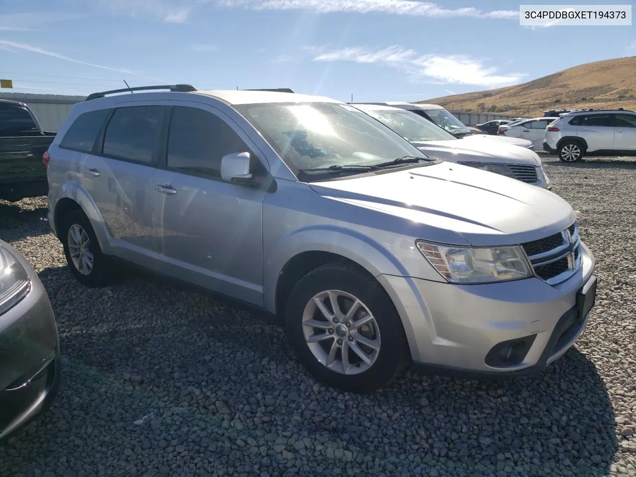 2014 Dodge Journey Sxt VIN: 3C4PDDBGXET194373 Lot: 75058014