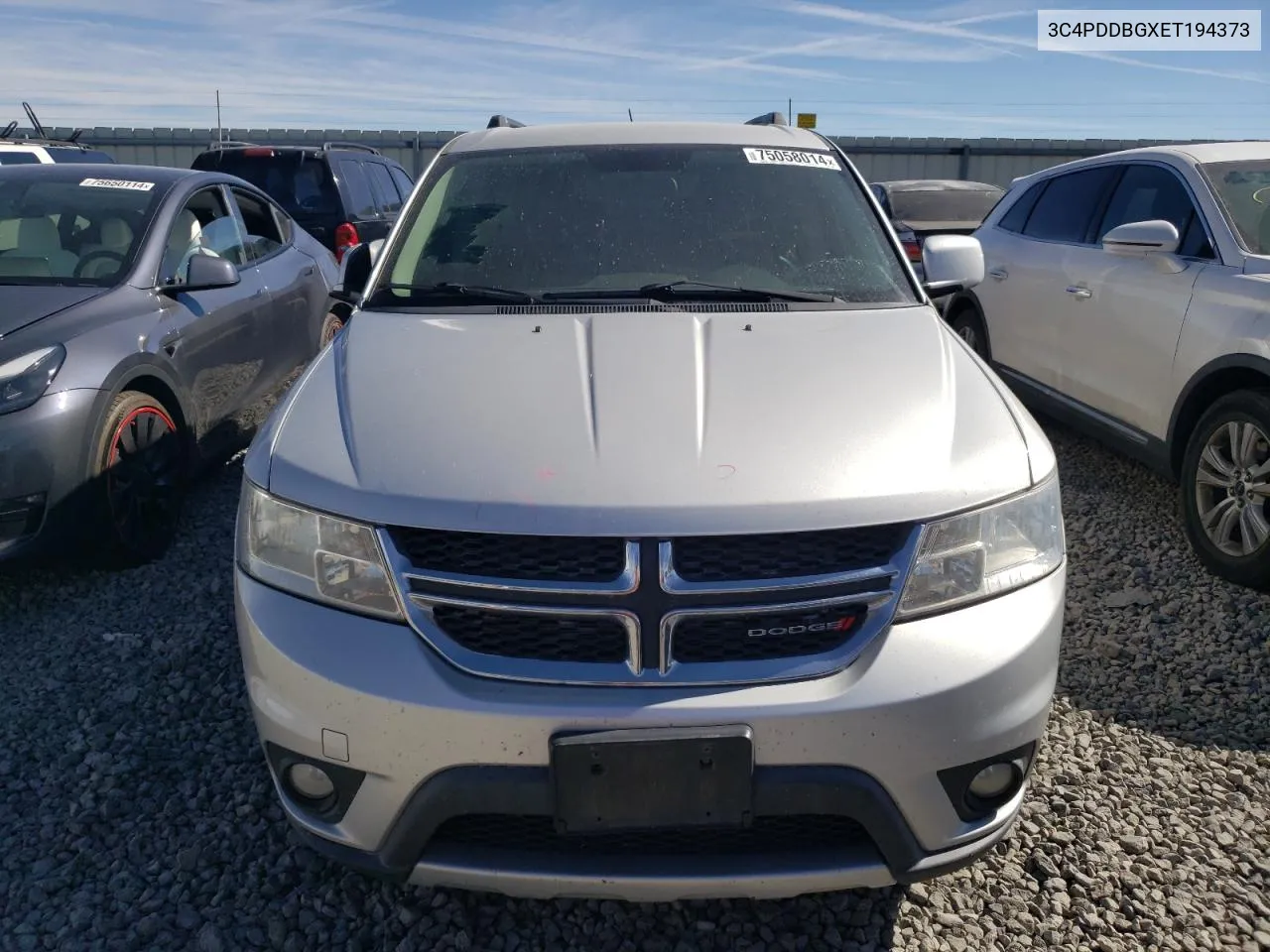 2014 Dodge Journey Sxt VIN: 3C4PDDBGXET194373 Lot: 75058014