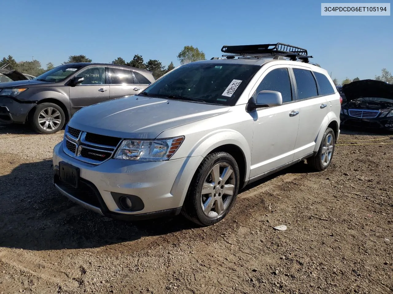 2014 Dodge Journey Limited VIN: 3C4PDCDG6ET105194 Lot: 75214834