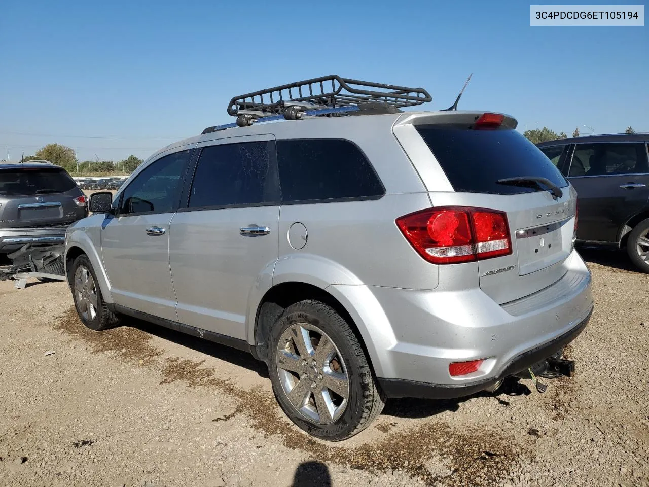 2014 Dodge Journey Limited VIN: 3C4PDCDG6ET105194 Lot: 75214834