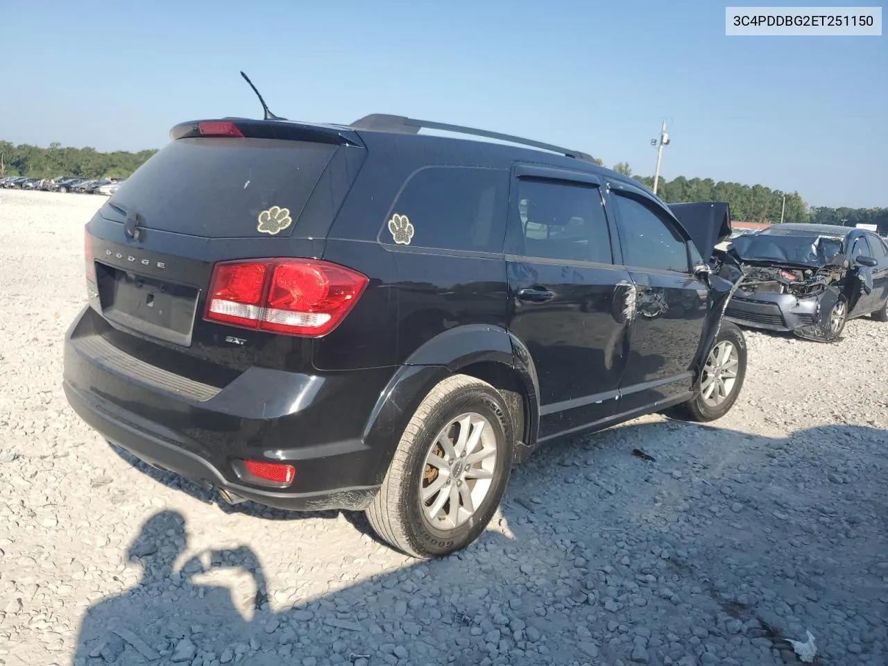 2014 Dodge Journey Sxt VIN: 3C4PDDBG2ET251150 Lot: 75343074