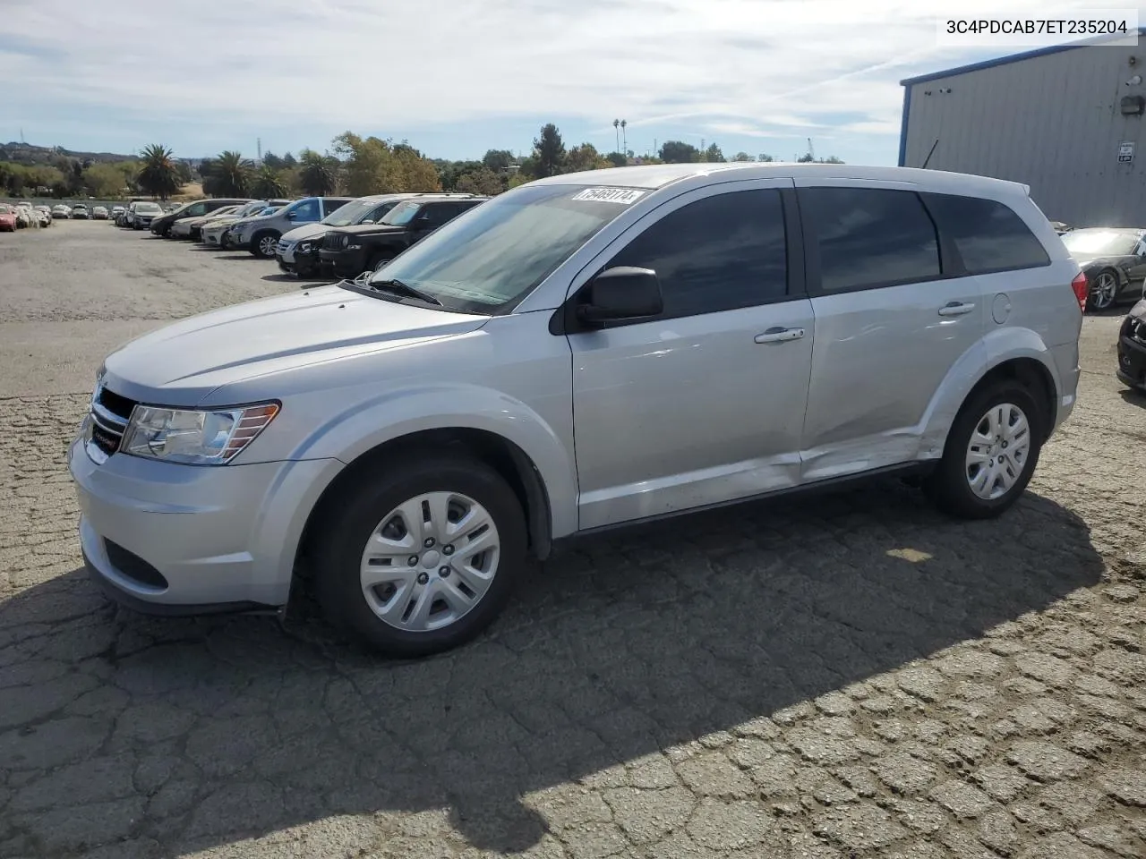 2014 Dodge Journey Se VIN: 3C4PDCAB7ET235204 Lot: 75469174