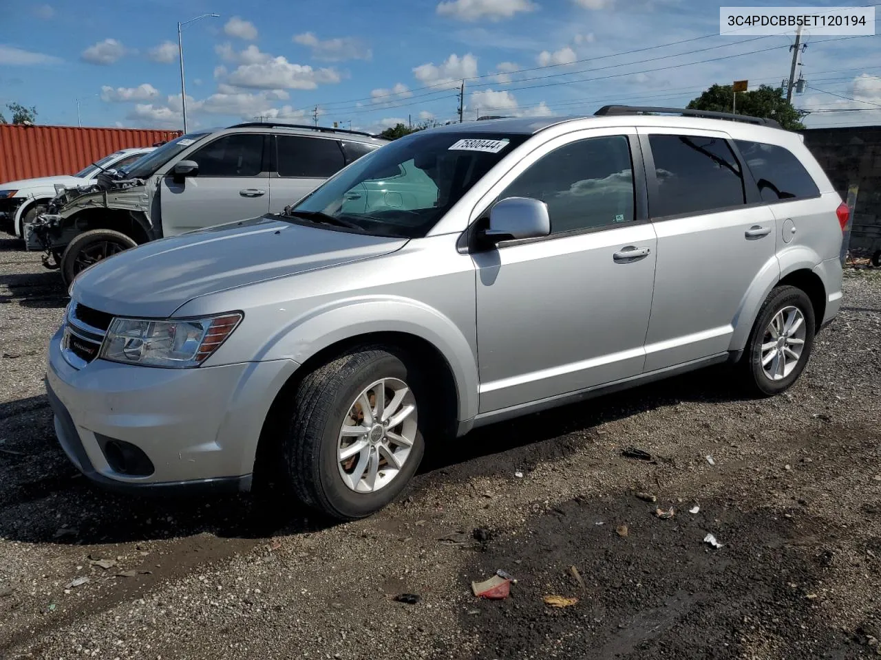 2014 Dodge Journey Sxt VIN: 3C4PDCBB5ET120194 Lot: 75800444