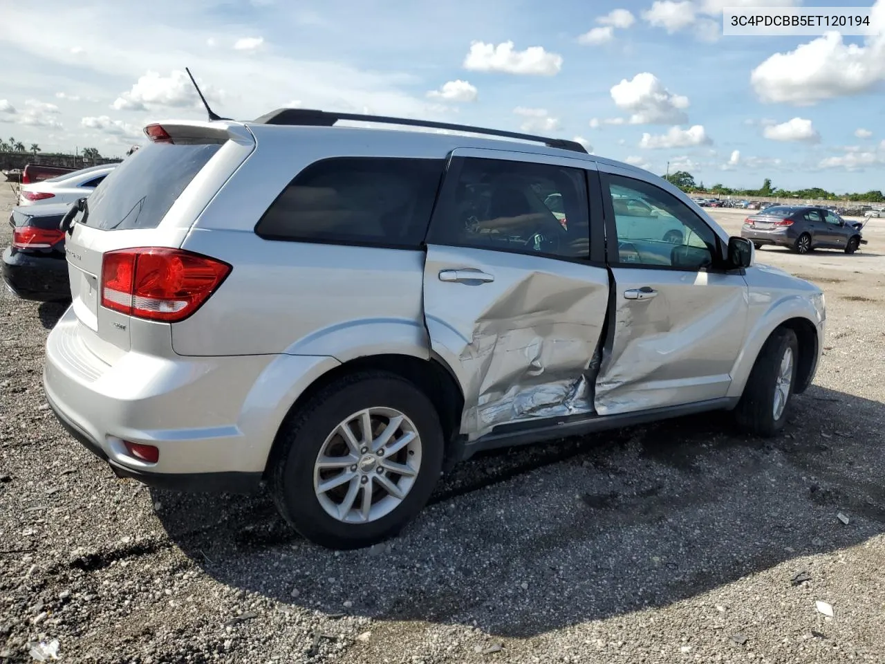 2014 Dodge Journey Sxt VIN: 3C4PDCBB5ET120194 Lot: 75800444