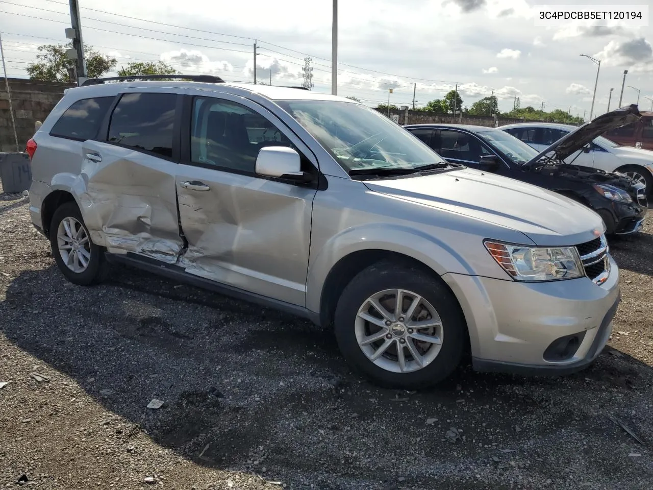 2014 Dodge Journey Sxt VIN: 3C4PDCBB5ET120194 Lot: 75800444