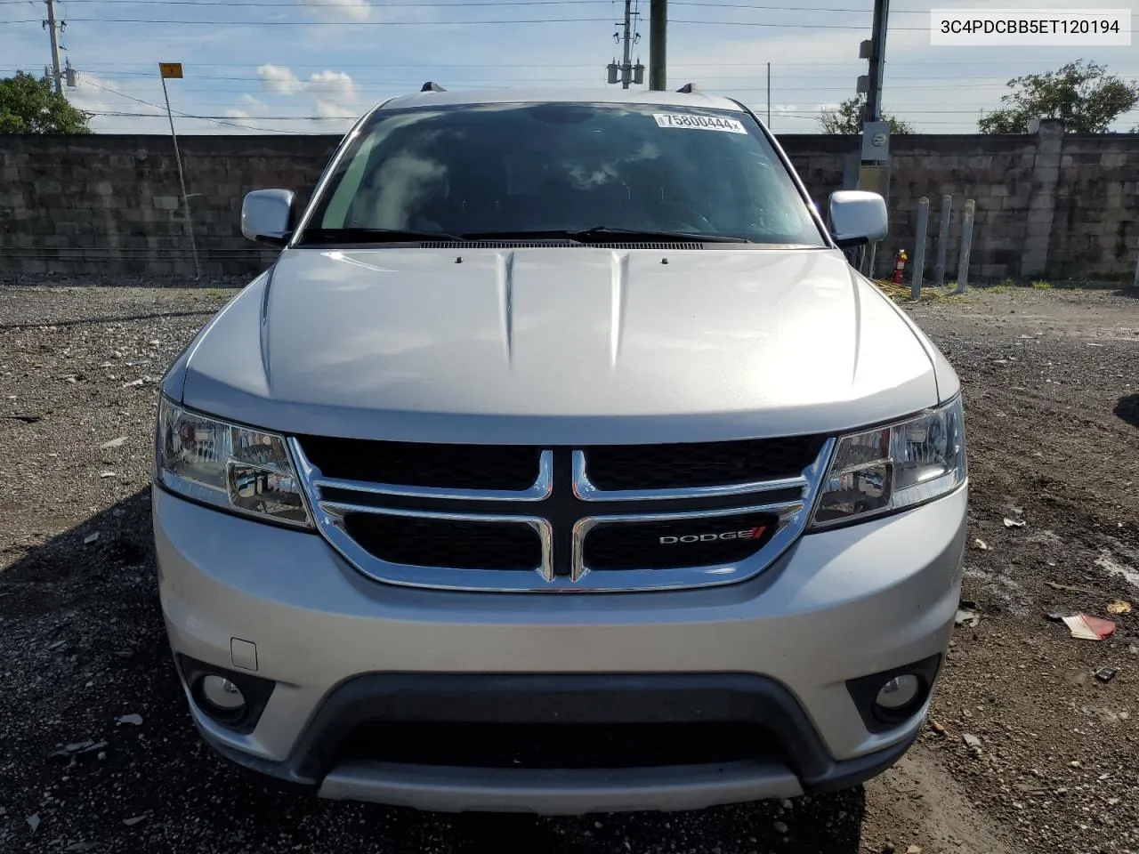 2014 Dodge Journey Sxt VIN: 3C4PDCBB5ET120194 Lot: 75800444