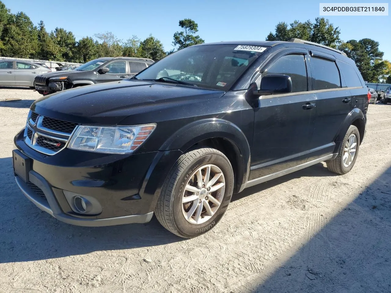 2014 Dodge Journey Sxt VIN: 3C4PDDBG3ET211840 Lot: 75829304