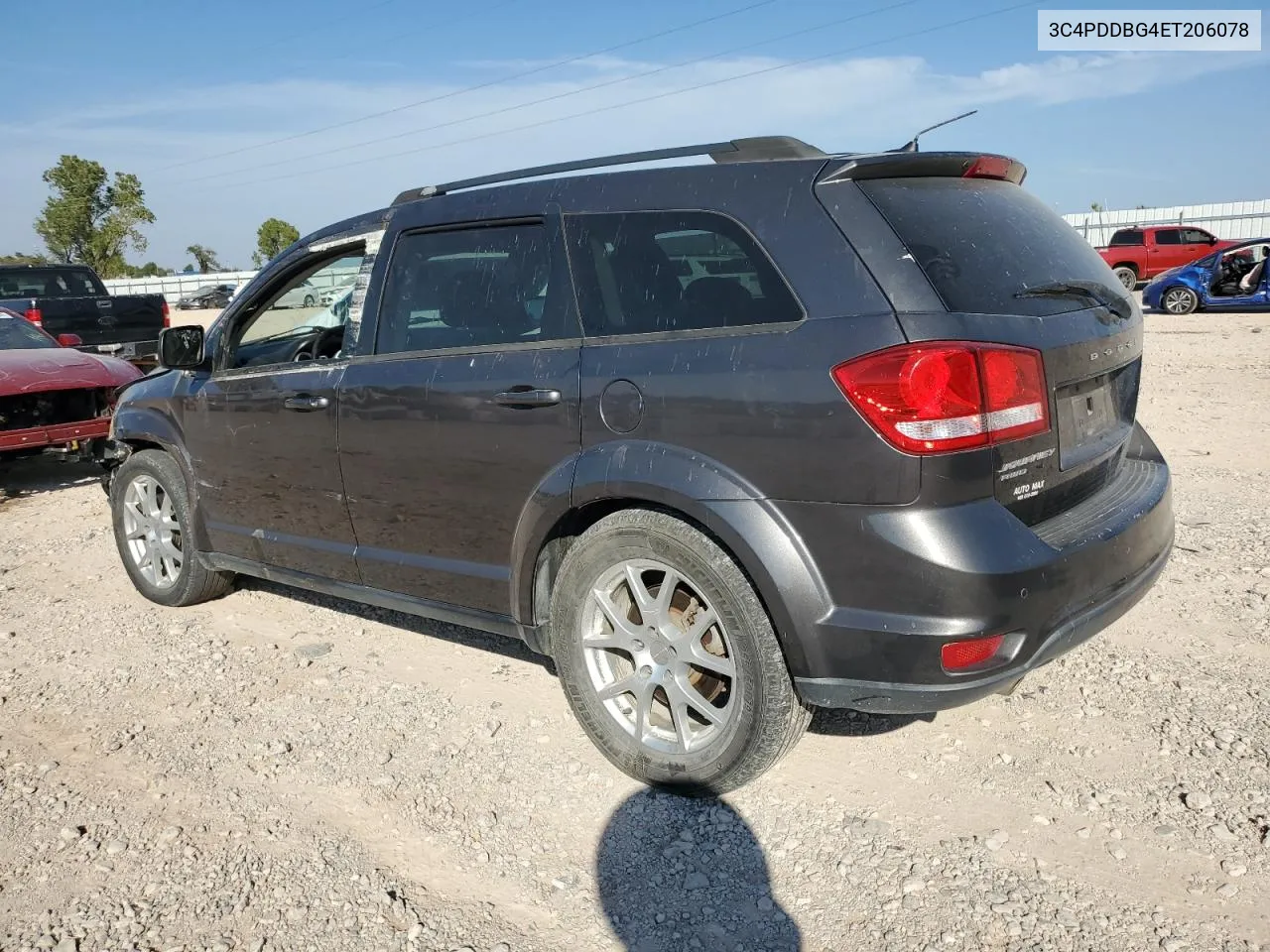 2014 Dodge Journey Sxt VIN: 3C4PDDBG4ET206078 Lot: 75848414