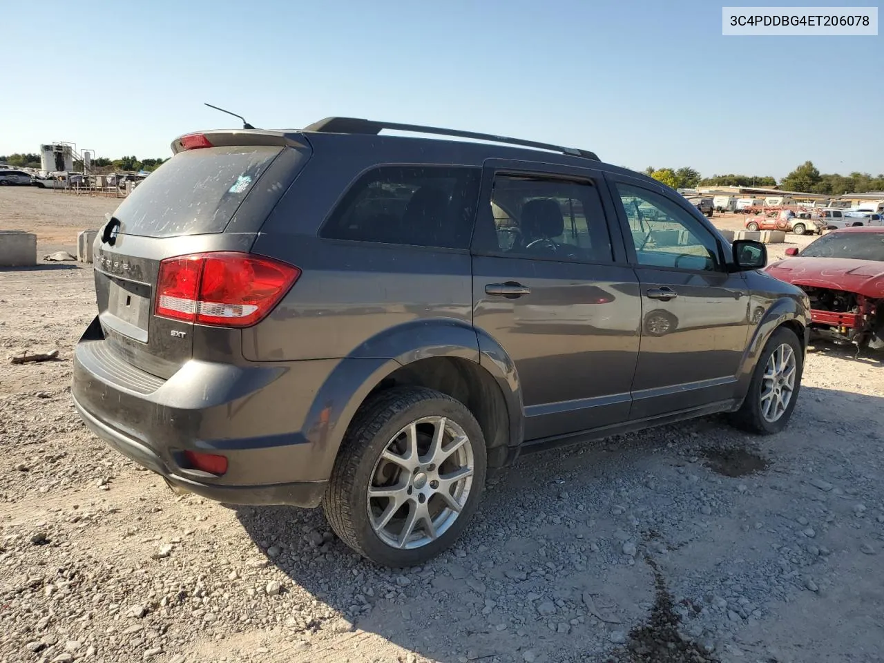 2014 Dodge Journey Sxt VIN: 3C4PDDBG4ET206078 Lot: 75848414