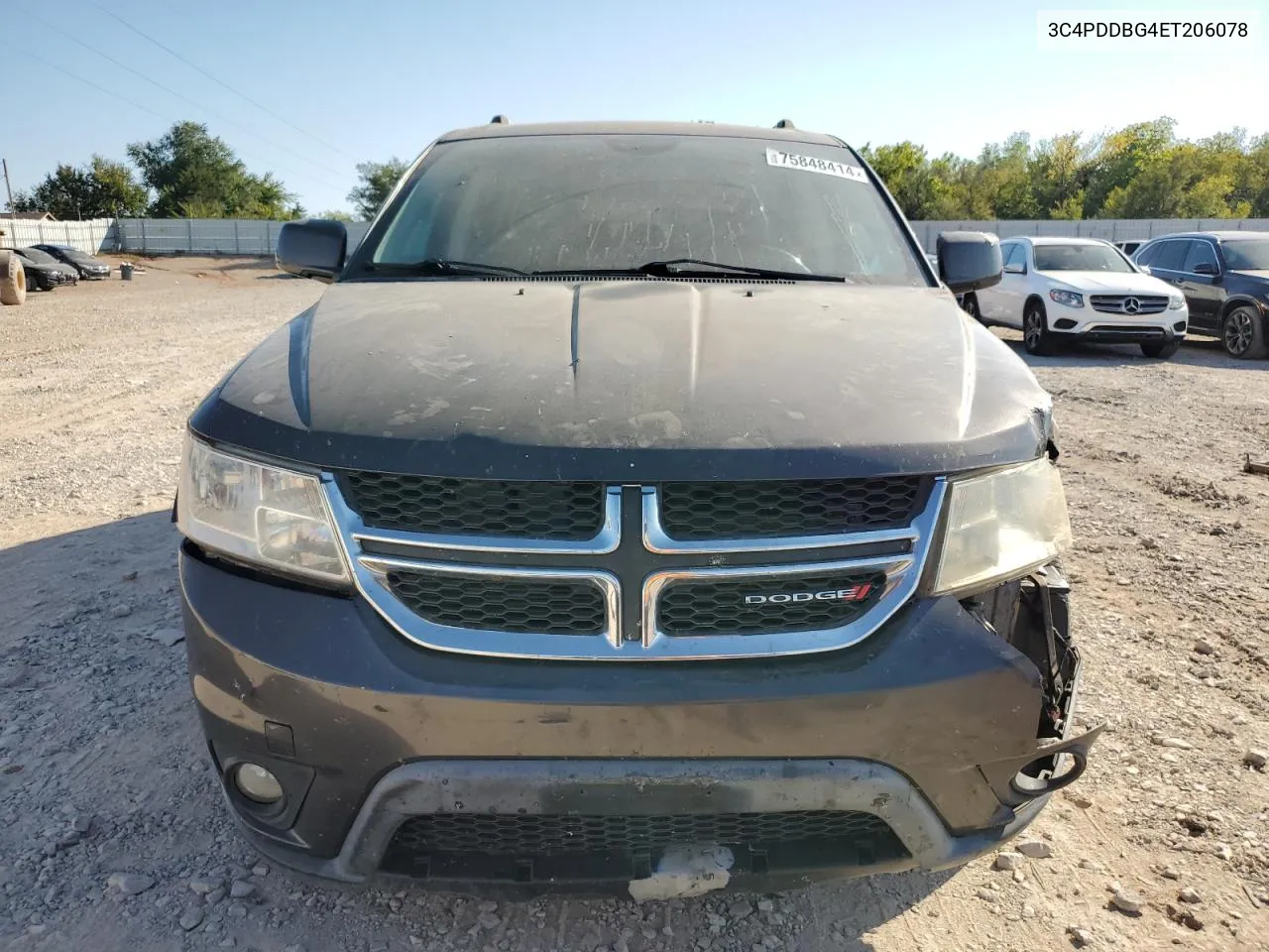 2014 Dodge Journey Sxt VIN: 3C4PDDBG4ET206078 Lot: 75848414