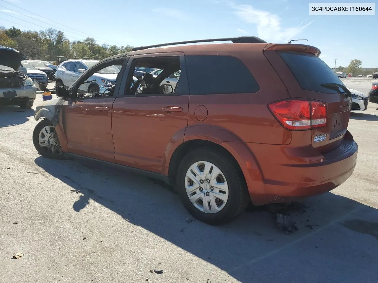 2014 Dodge Journey Se VIN: 3C4PDCABXET160644 Lot: 76009224