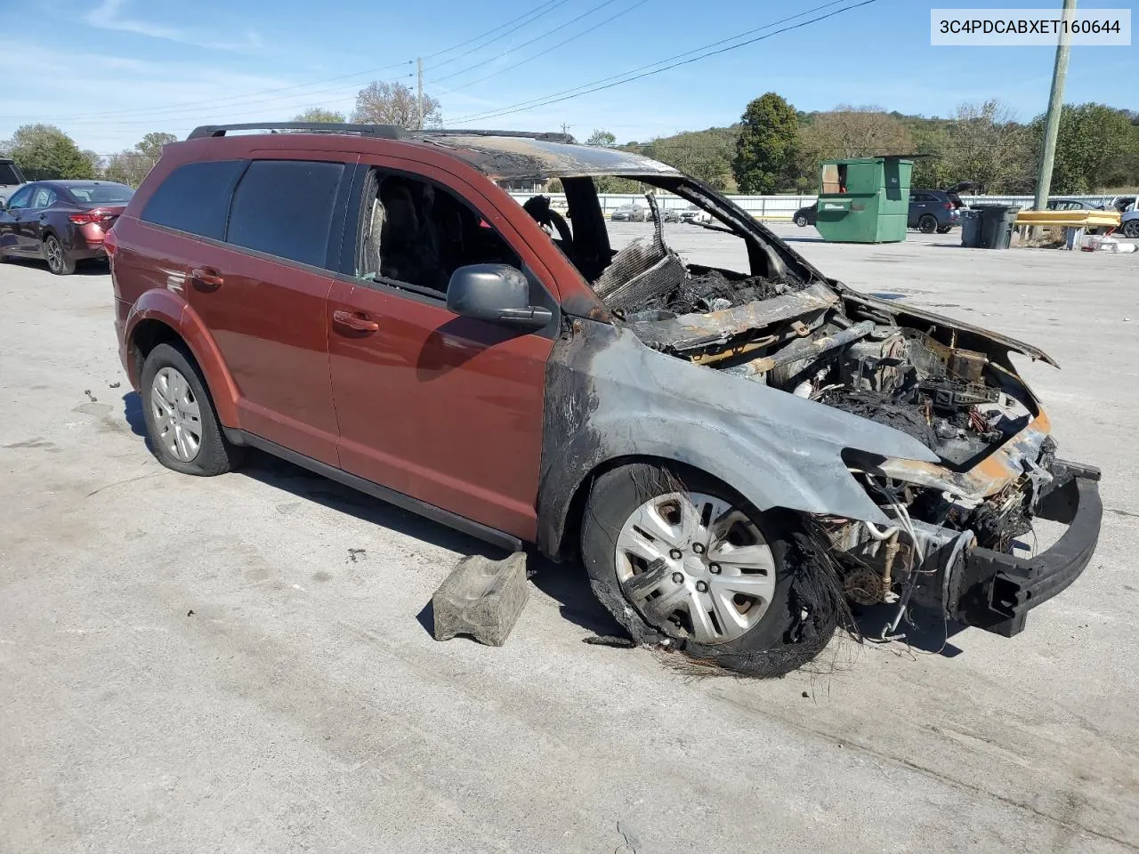 2014 Dodge Journey Se VIN: 3C4PDCABXET160644 Lot: 76009224