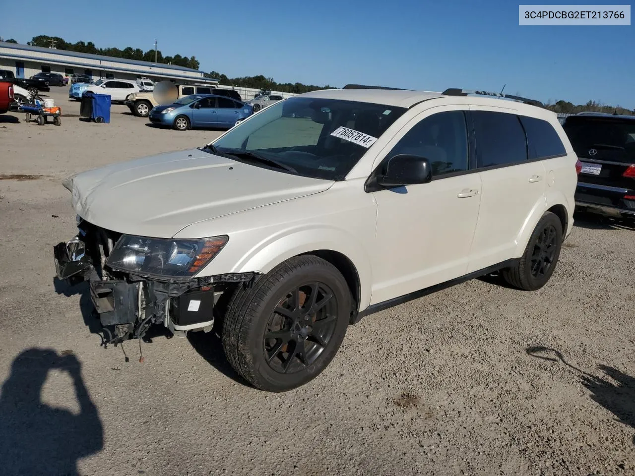 2014 Dodge Journey Sxt VIN: 3C4PDCBG2ET213766 Lot: 76057814