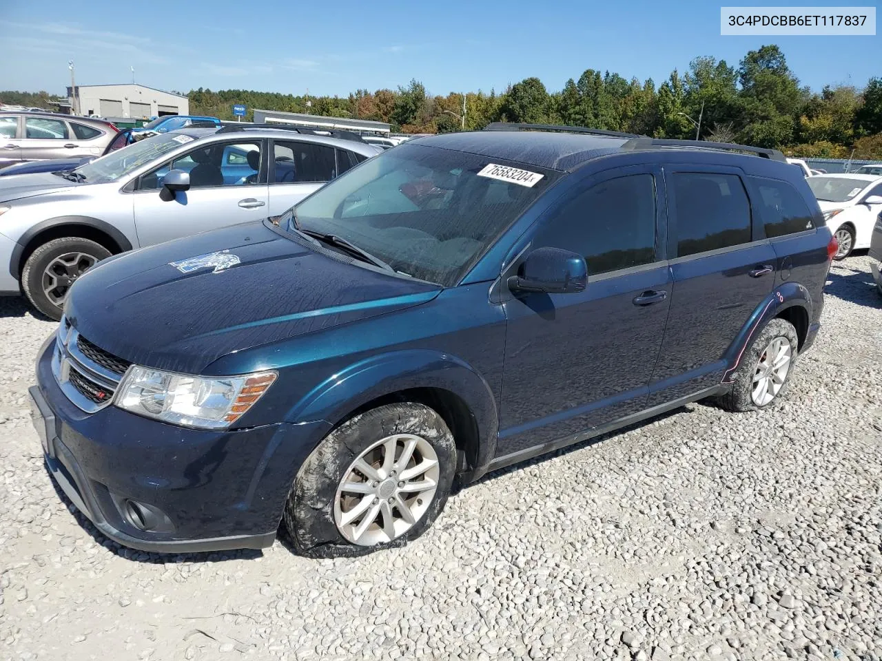 2014 Dodge Journey Sxt VIN: 3C4PDCBB6ET117837 Lot: 76583204