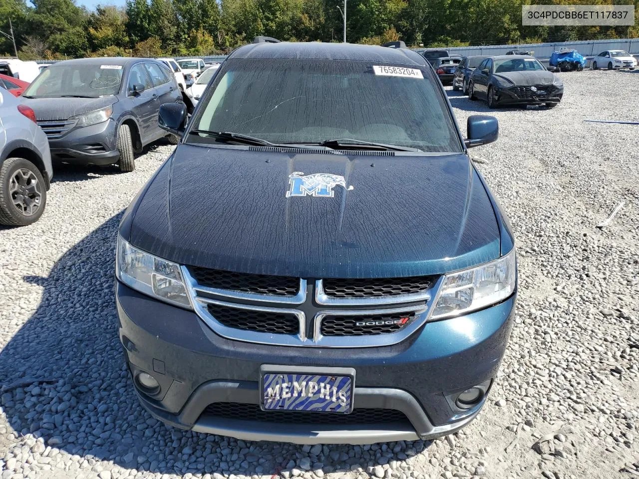 2014 Dodge Journey Sxt VIN: 3C4PDCBB6ET117837 Lot: 76583204