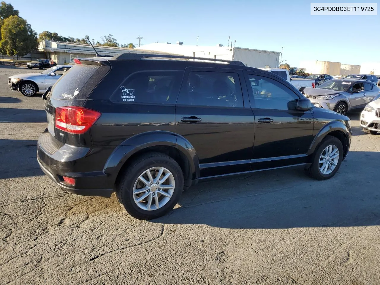 2014 Dodge Journey Sxt VIN: 3C4PDDBG3ET119725 Lot: 76835264