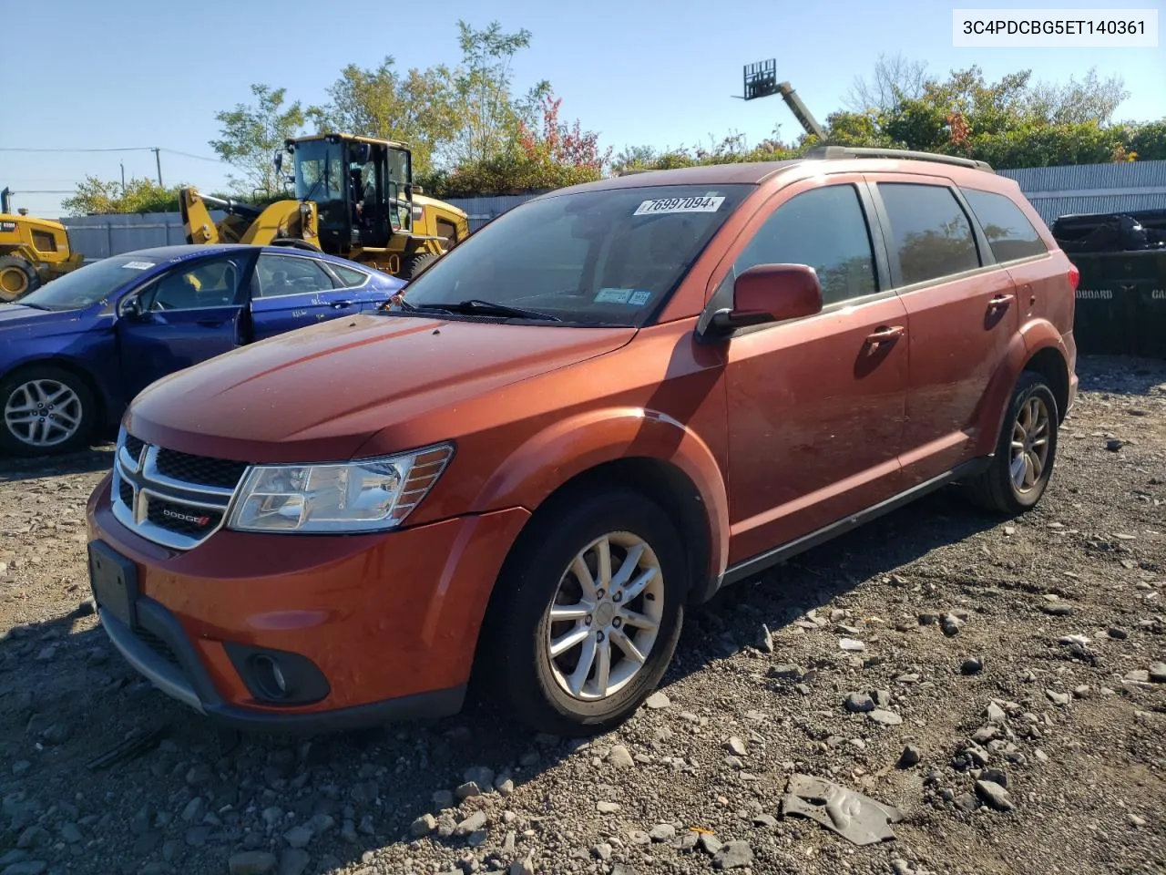 2014 Dodge Journey Sxt VIN: 3C4PDCBG5ET140361 Lot: 76997094