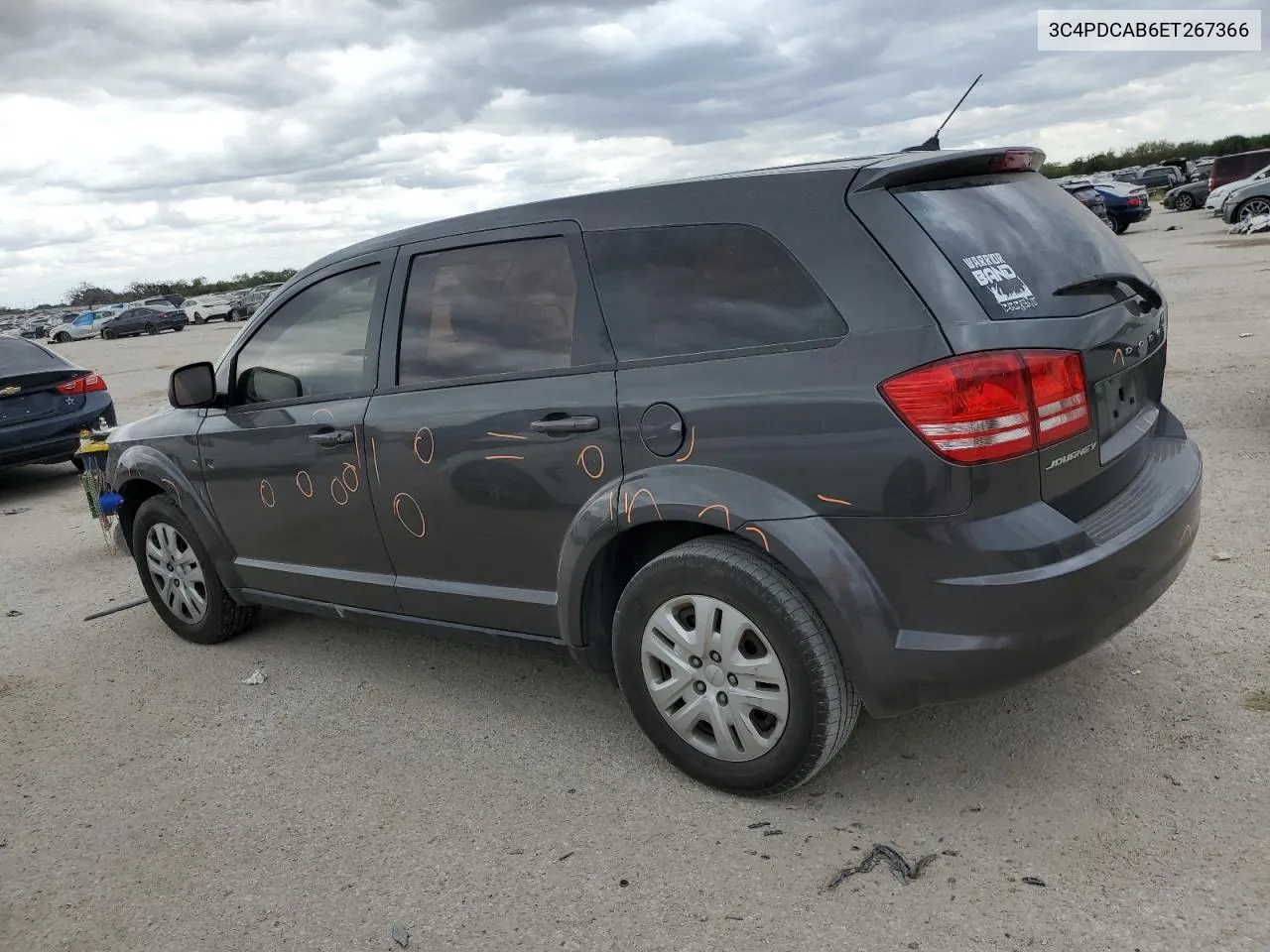 2014 Dodge Journey Se VIN: 3C4PDCAB6ET267366 Lot: 77014734