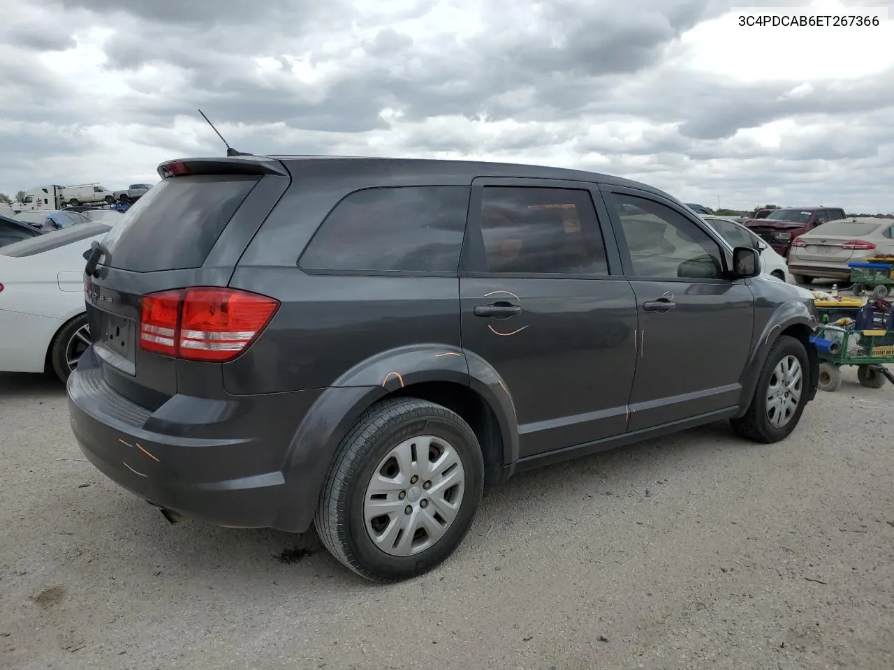 2014 Dodge Journey Se VIN: 3C4PDCAB6ET267366 Lot: 77014734