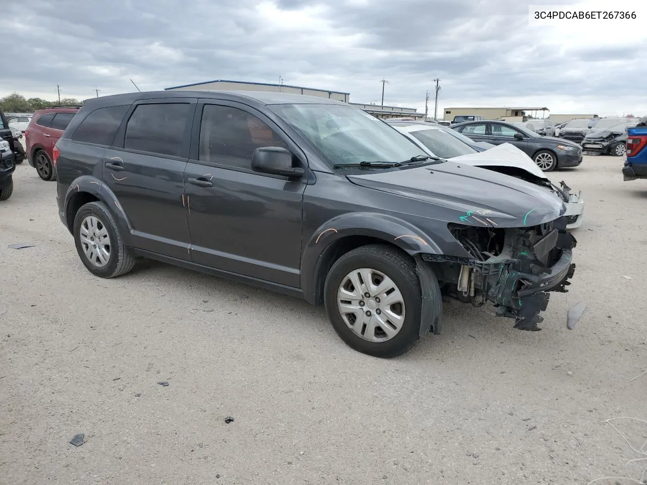 2014 Dodge Journey Se VIN: 3C4PDCAB6ET267366 Lot: 77014734