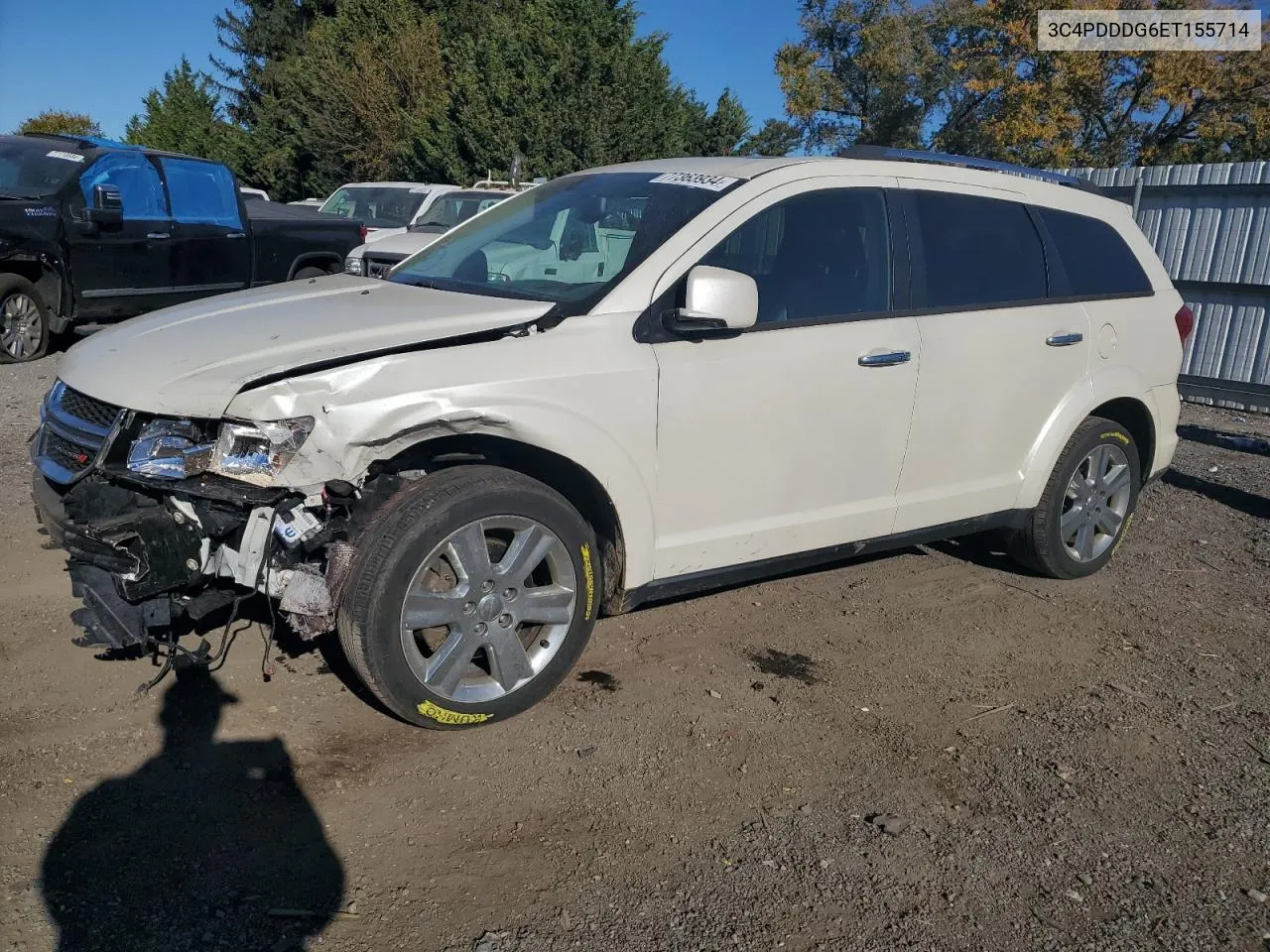 2014 Dodge Journey Limited VIN: 3C4PDDDG6ET155714 Lot: 77363934