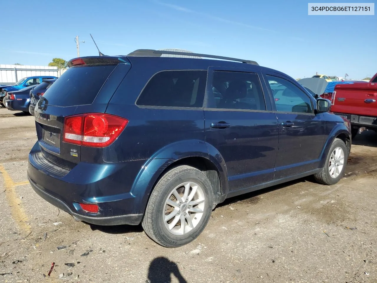 2014 Dodge Journey Sxt VIN: 3C4PDCBG6ET127151 Lot: 77652534