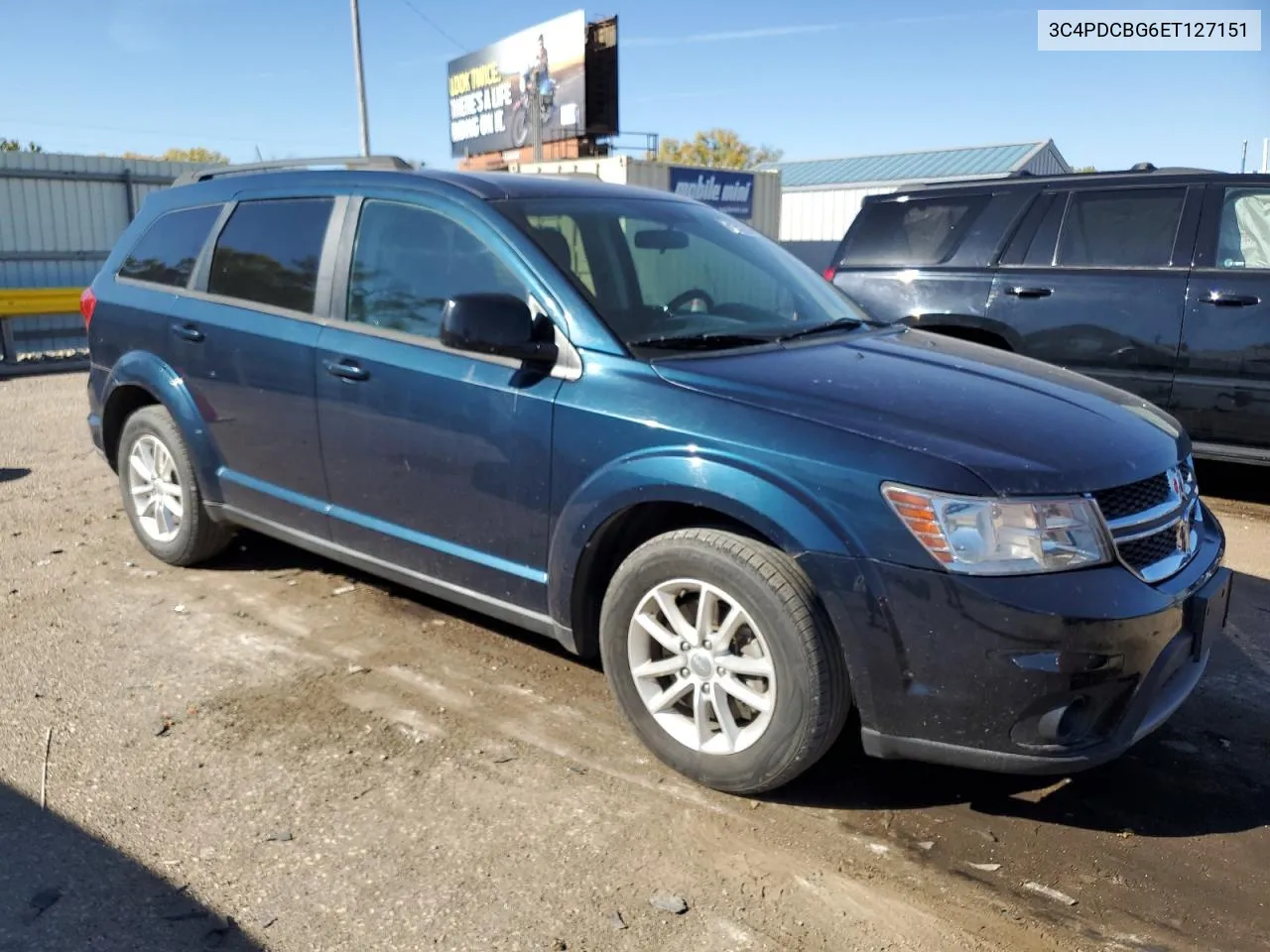 2014 Dodge Journey Sxt VIN: 3C4PDCBG6ET127151 Lot: 77652534