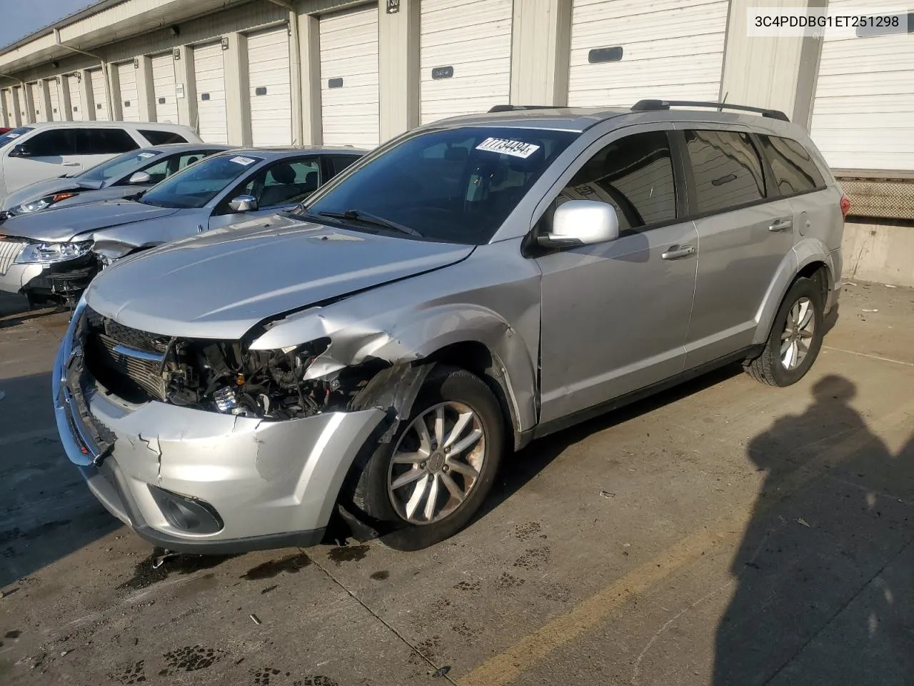 2014 Dodge Journey Sxt VIN: 3C4PDDBG1ET251298 Lot: 77734494