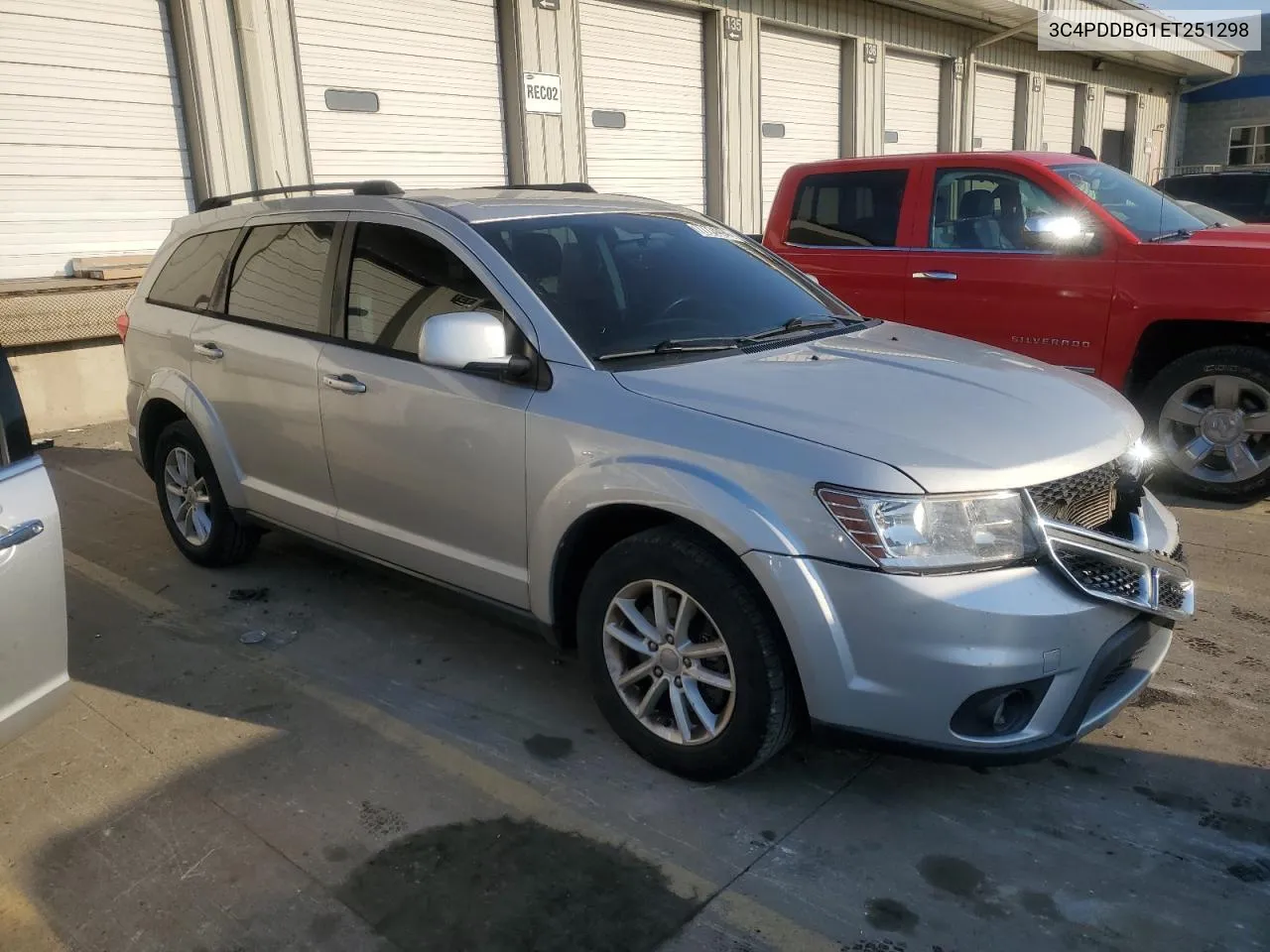 2014 Dodge Journey Sxt VIN: 3C4PDDBG1ET251298 Lot: 77734494