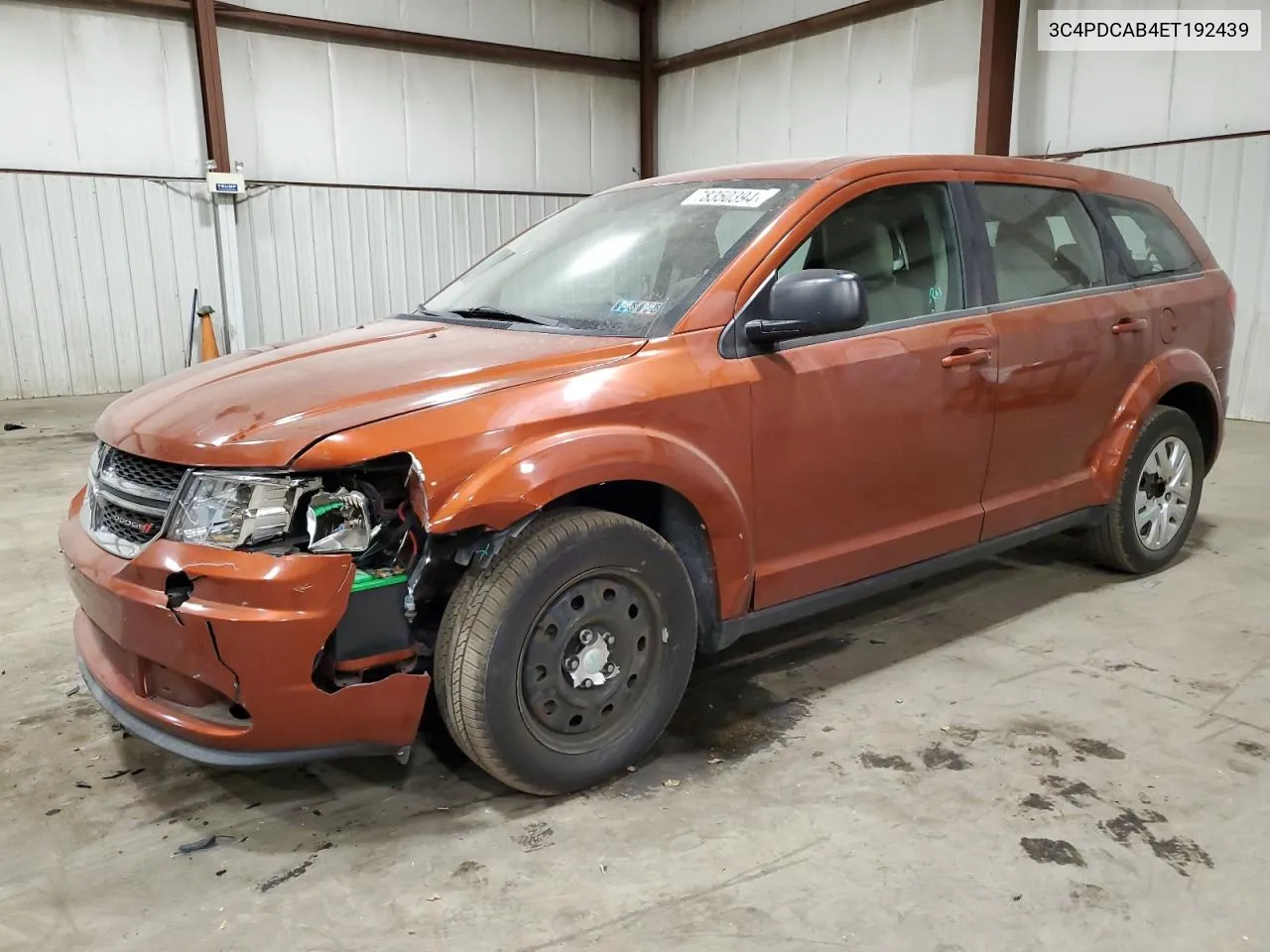 2014 Dodge Journey Se VIN: 3C4PDCAB4ET192439 Lot: 78350394