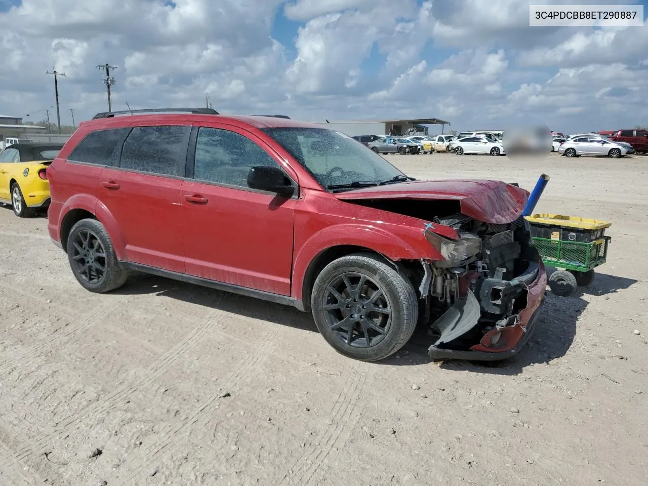 2014 Dodge Journey Sxt VIN: 3C4PDCBB8ET290887 Lot: 78381034