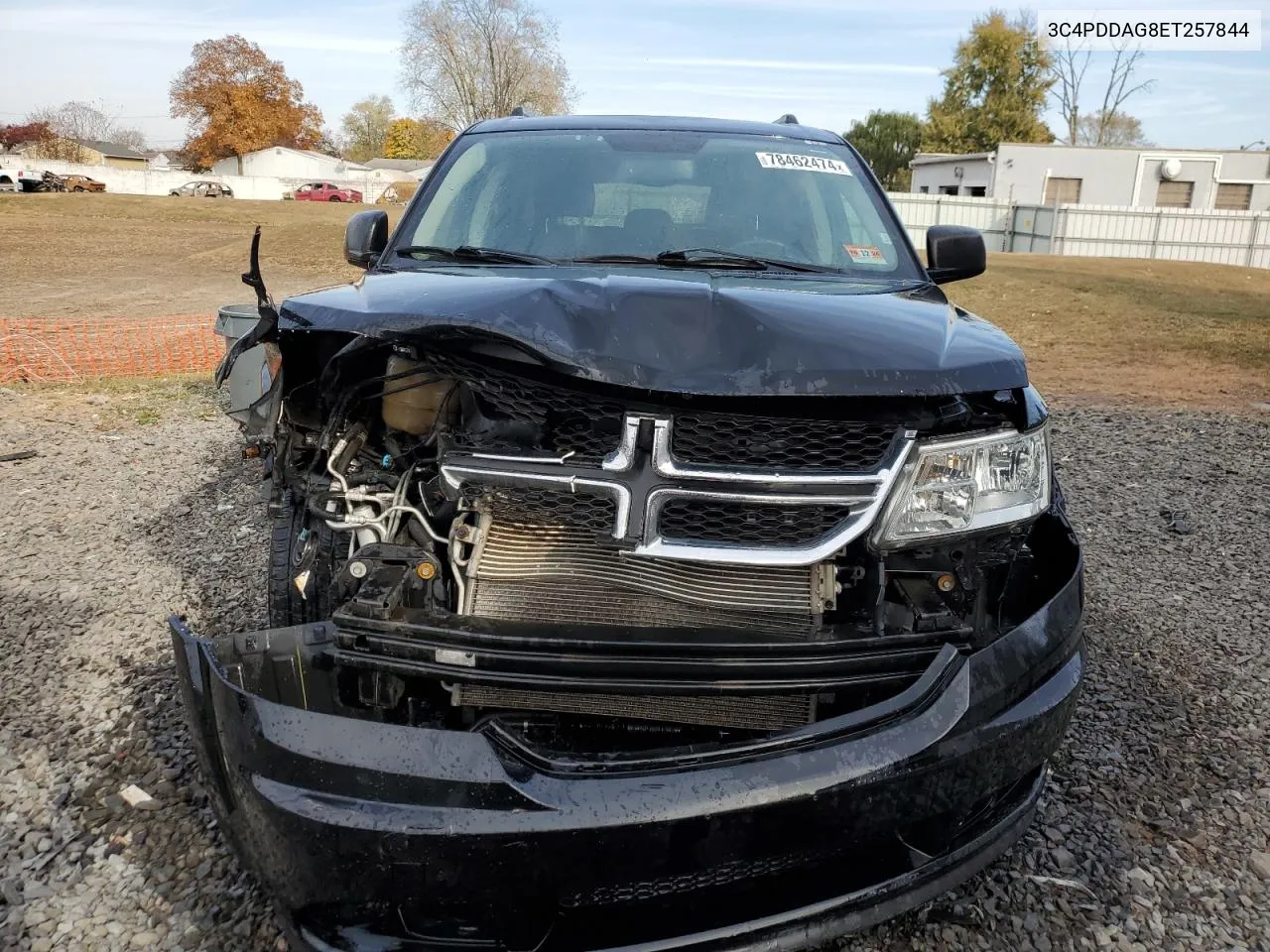 2014 Dodge Journey Se VIN: 3C4PDDAG8ET257844 Lot: 78462474