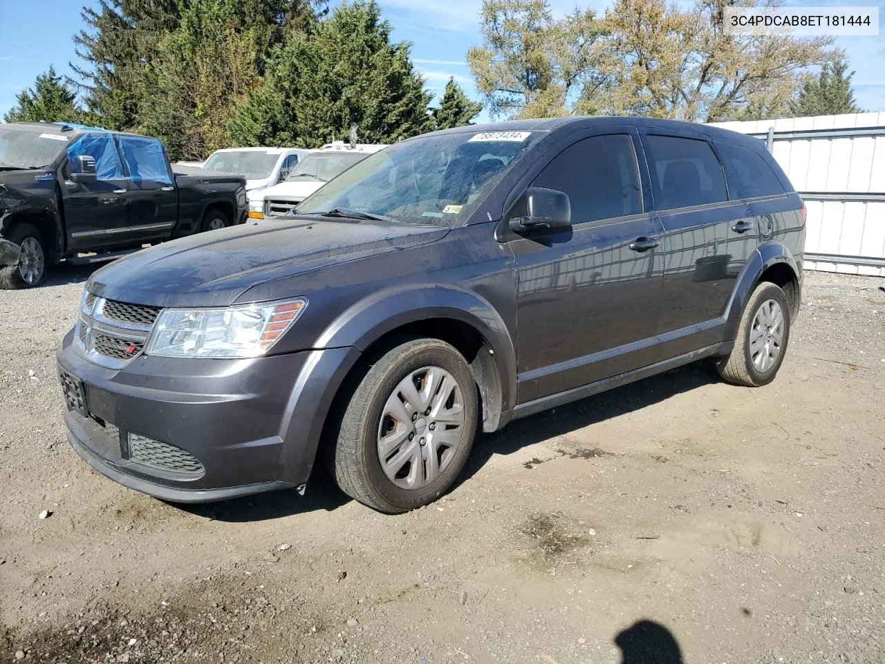 2014 Dodge Journey Se VIN: 3C4PDCAB8ET181444 Lot: 78873434