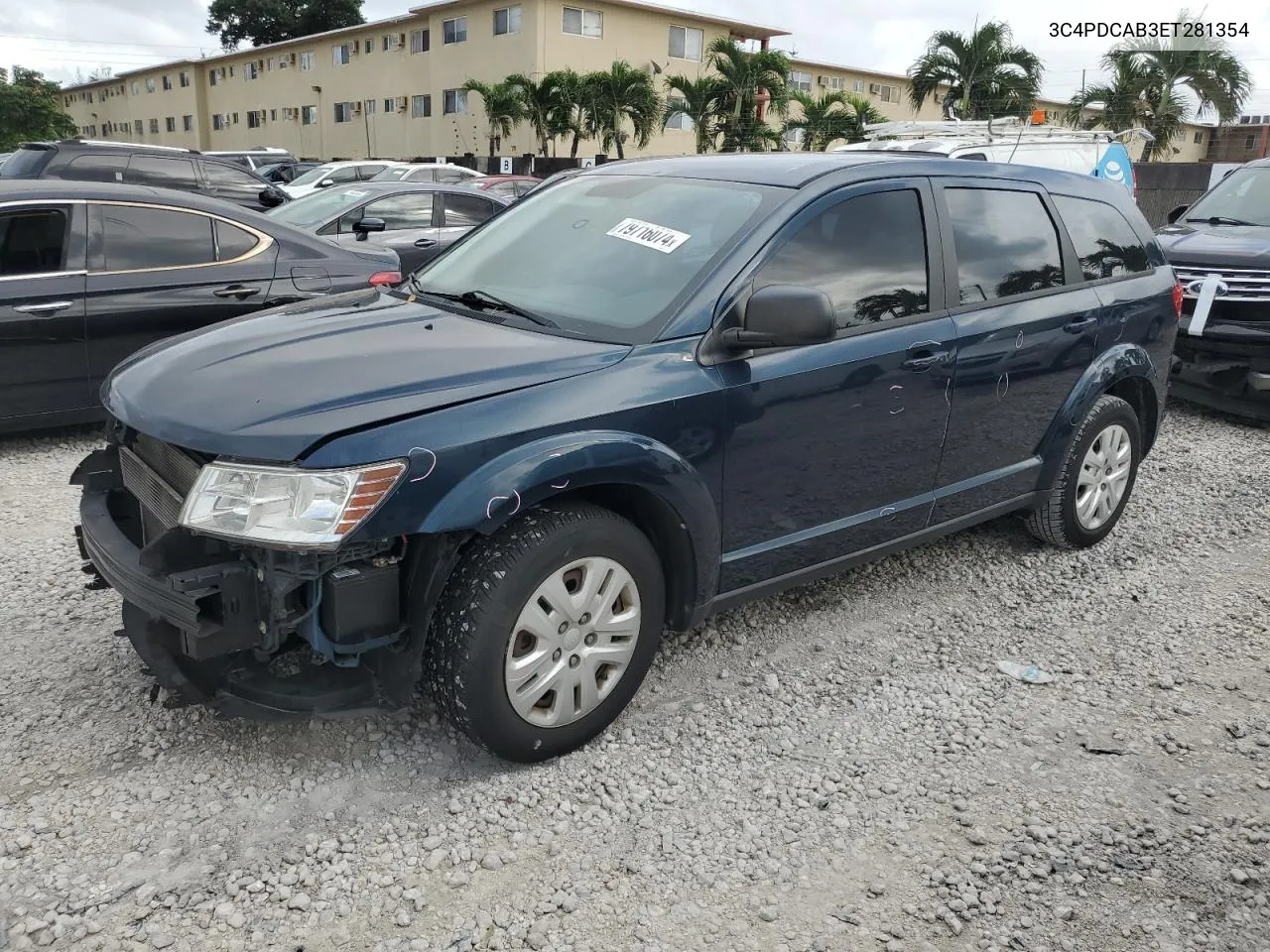 2014 Dodge Journey Se VIN: 3C4PDCAB3ET281354 Lot: 79716074