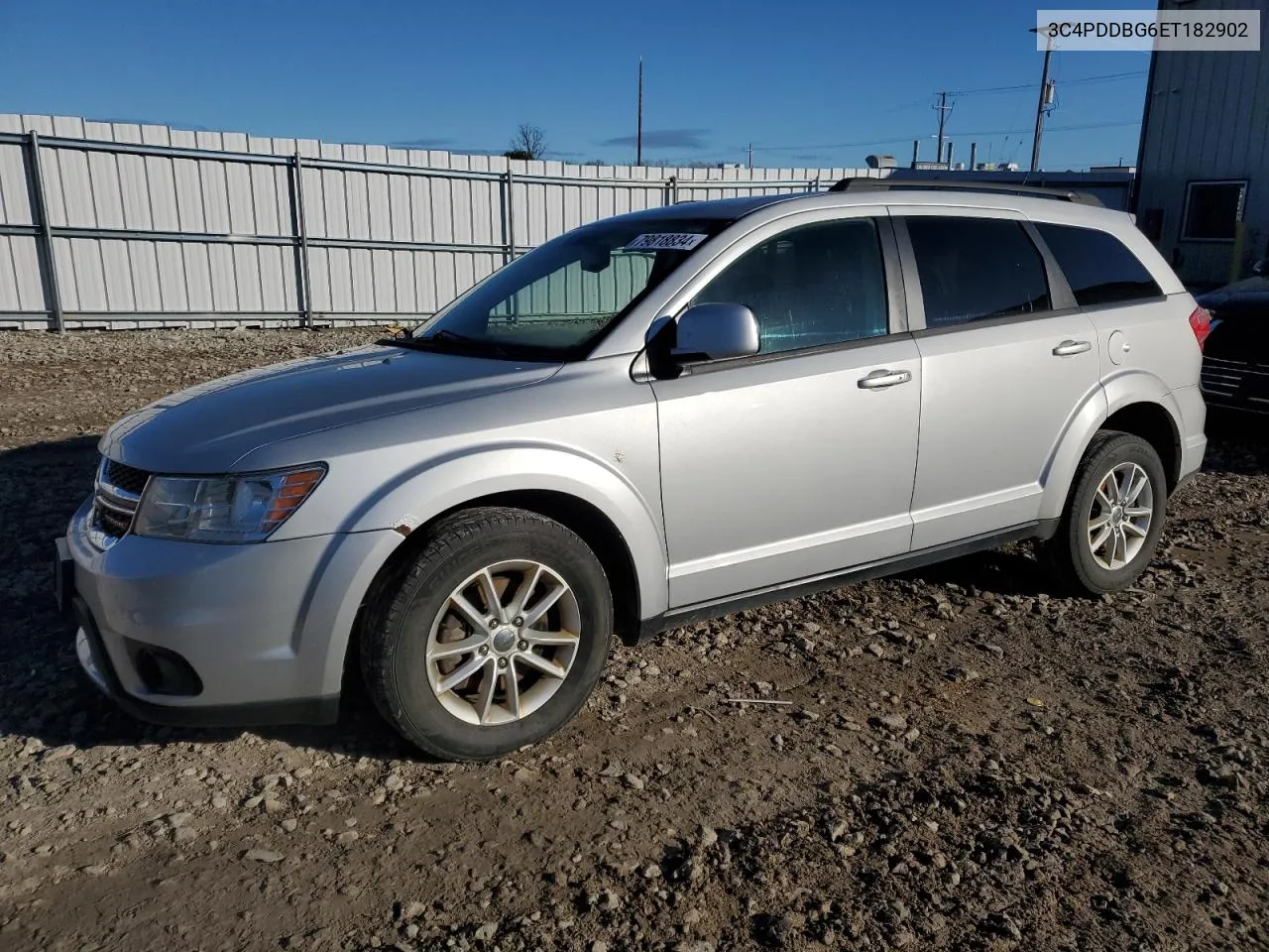 2014 Dodge Journey Sxt VIN: 3C4PDDBG6ET182902 Lot: 79818834