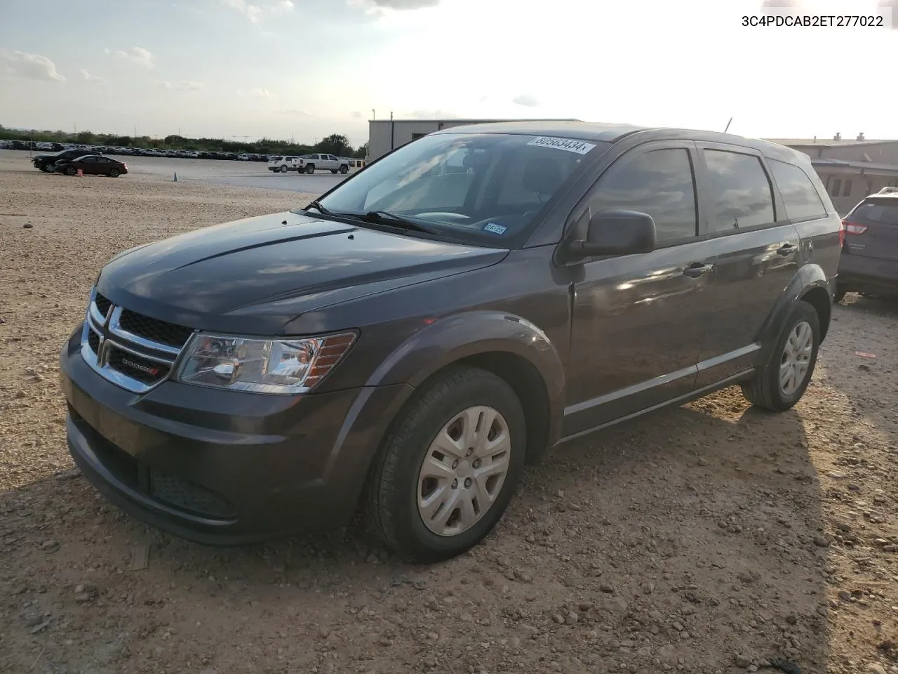 2014 Dodge Journey Se VIN: 3C4PDCAB2ET277022 Lot: 80563434