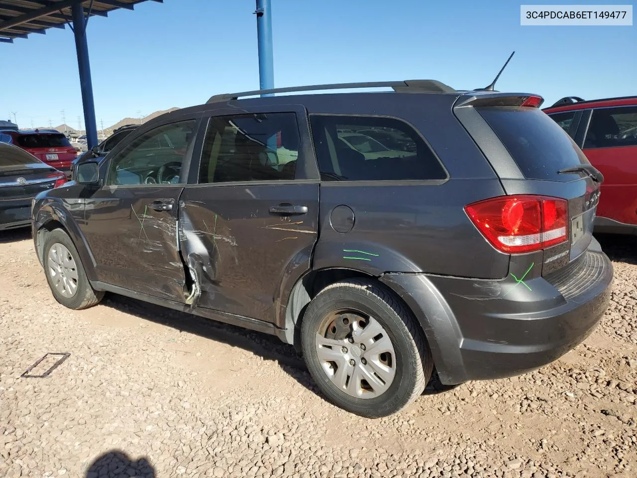 2014 Dodge Journey Se VIN: 3C4PDCAB6ET149477 Lot: 80737934