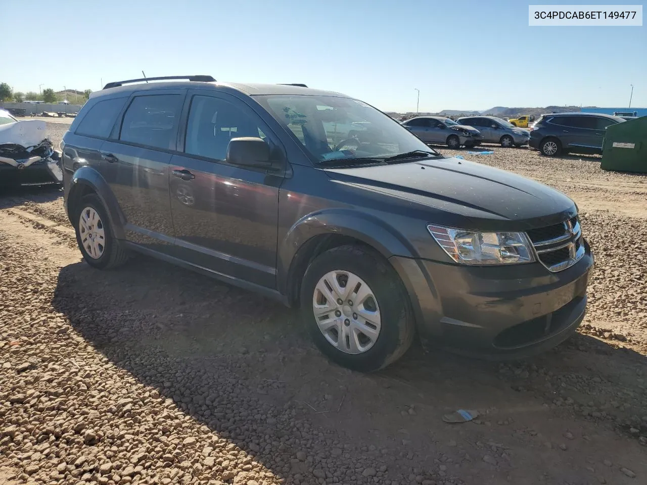 2014 Dodge Journey Se VIN: 3C4PDCAB6ET149477 Lot: 80737934