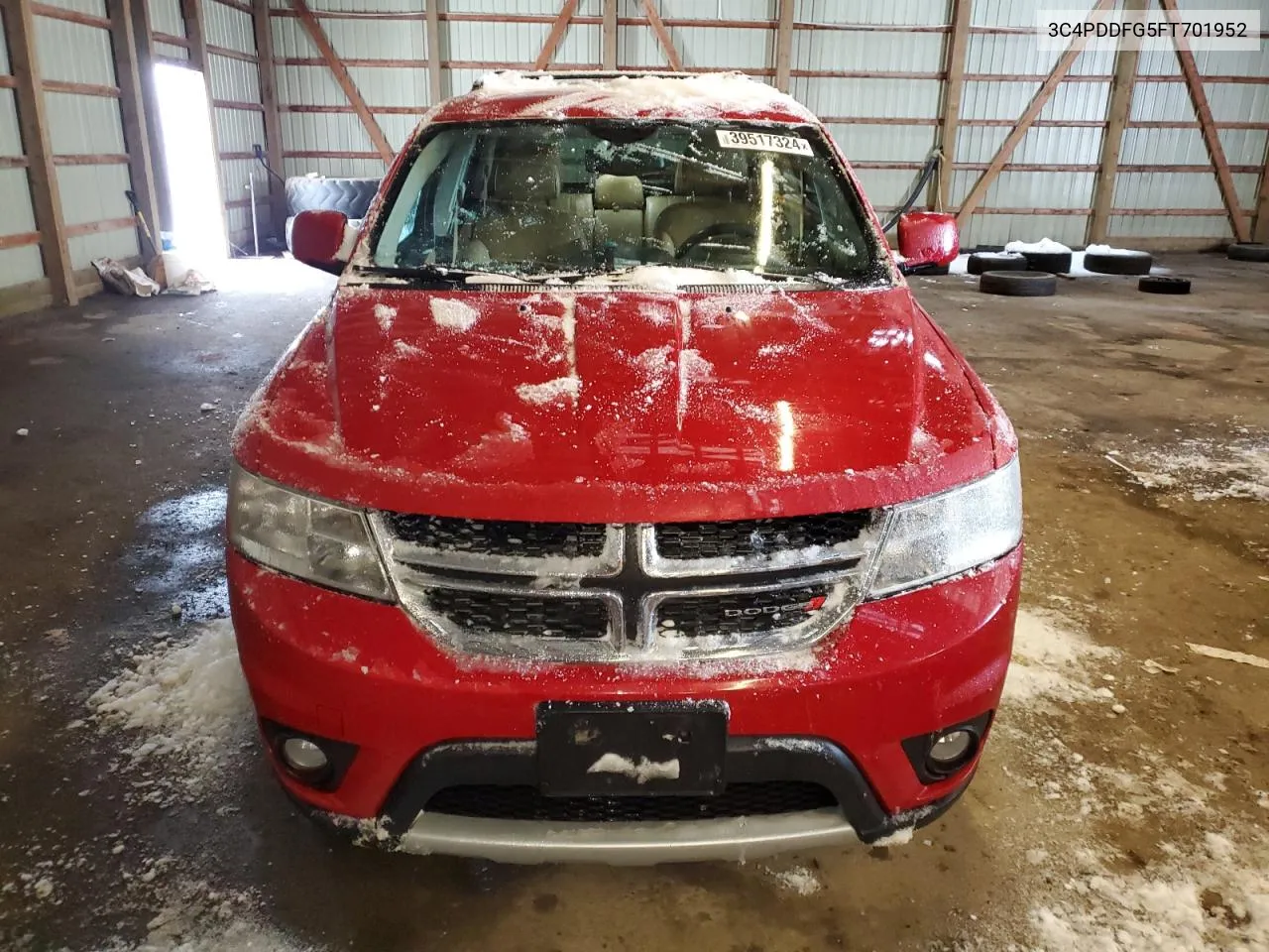 2015 Dodge Journey R/T VIN: 3C4PDDFG5FT701952 Lot: 39517324