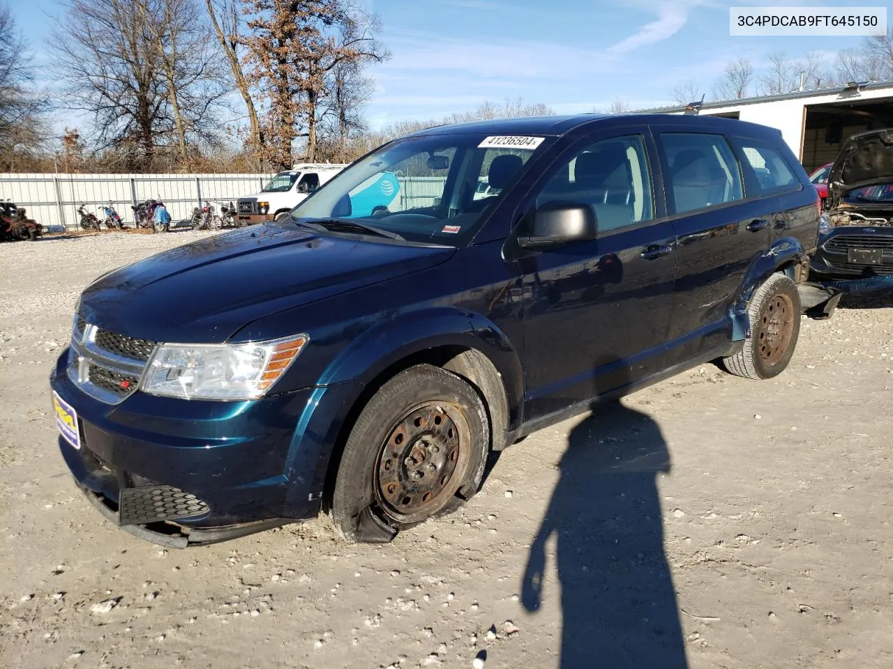 2015 Dodge Journey Se VIN: 3C4PDCAB9FT645150 Lot: 41236504