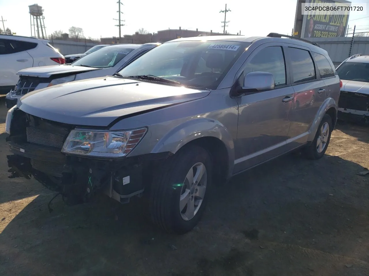 2015 Dodge Journey Sxt VIN: 3C4PDCBG6FT701720 Lot: 42585414